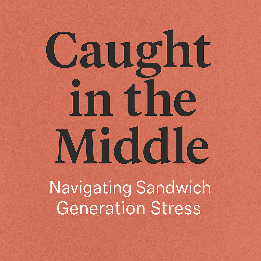 Caught in the Middle  Navigating Sandwich Generation Stress Ebook - Instant Download